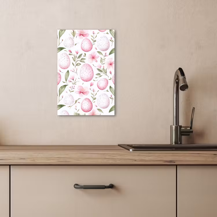 Patrón - Huevos - Rosa - Pascua — 2