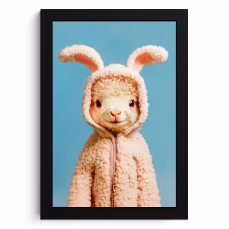 Cuadros enmarcados - Cordero - Conejo de Pascua - Disfraz — 1