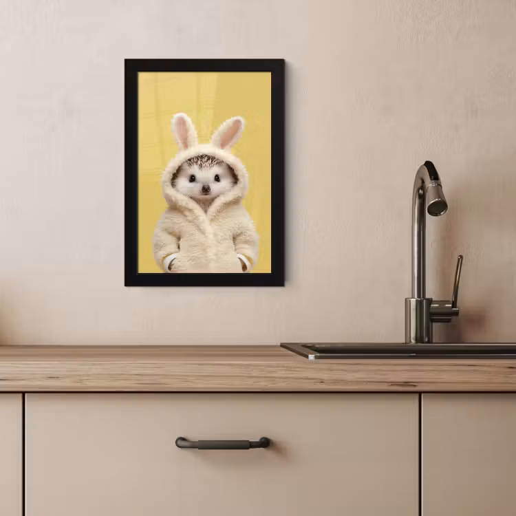 Cuadros enmarcados - Erizo - Conejo de Pascua - Disfraz — 2