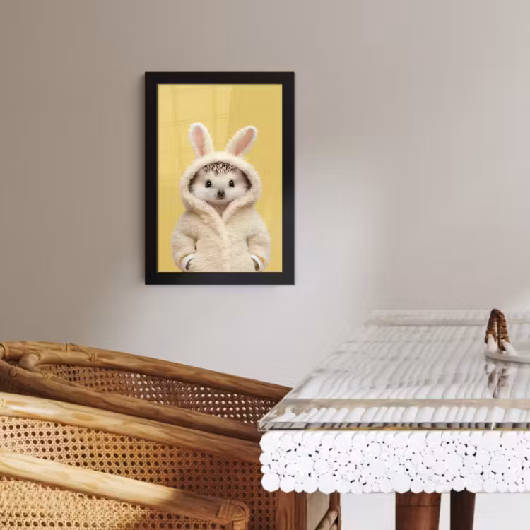 Cuadros enmarcados - Erizo - Conejo de Pascua - Disfraz — 4