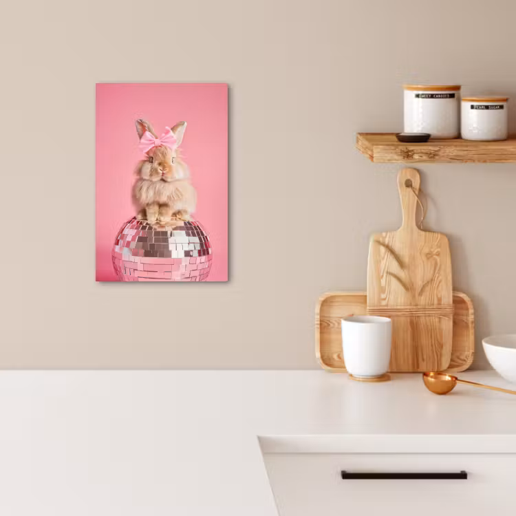 KitchenYeah - Cocina - Lienzo - Arco - Discoball - Conejo — 2