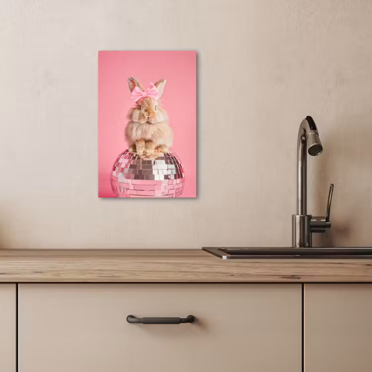 KitchenYeah - Cocina - Lienzo - Arco - Discoball - Conejo — 3