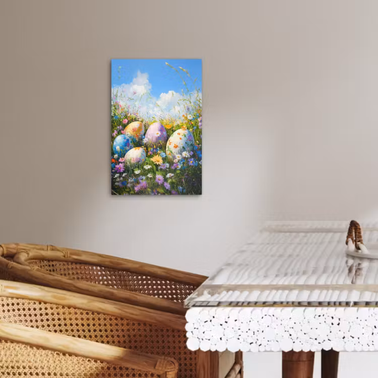 Césped - Huevos - Flores — 2