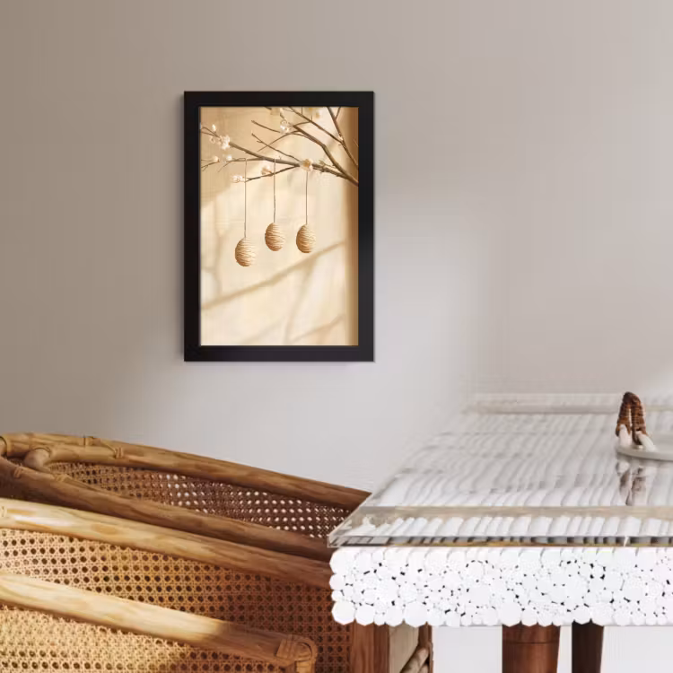 Cuadros enmarcados - Beige - Pastel de Pascua - Huevos — 2