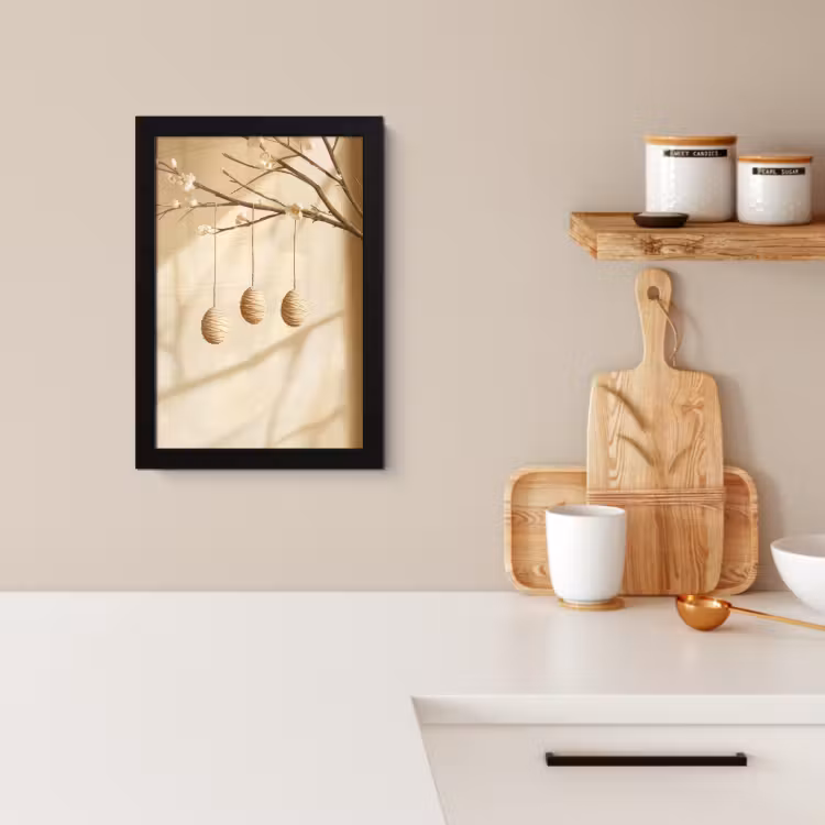 Cuadros enmarcados - Beige - Pastel de Pascua - Huevos — 4