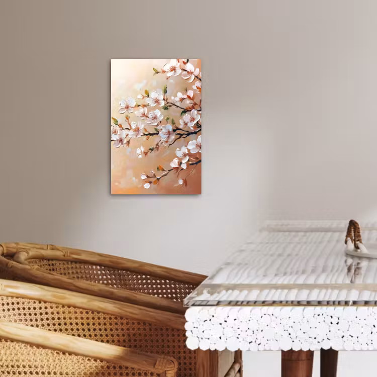 Lienzos decorativos - Ramas en flor - Pintoresco - Rosa — 4