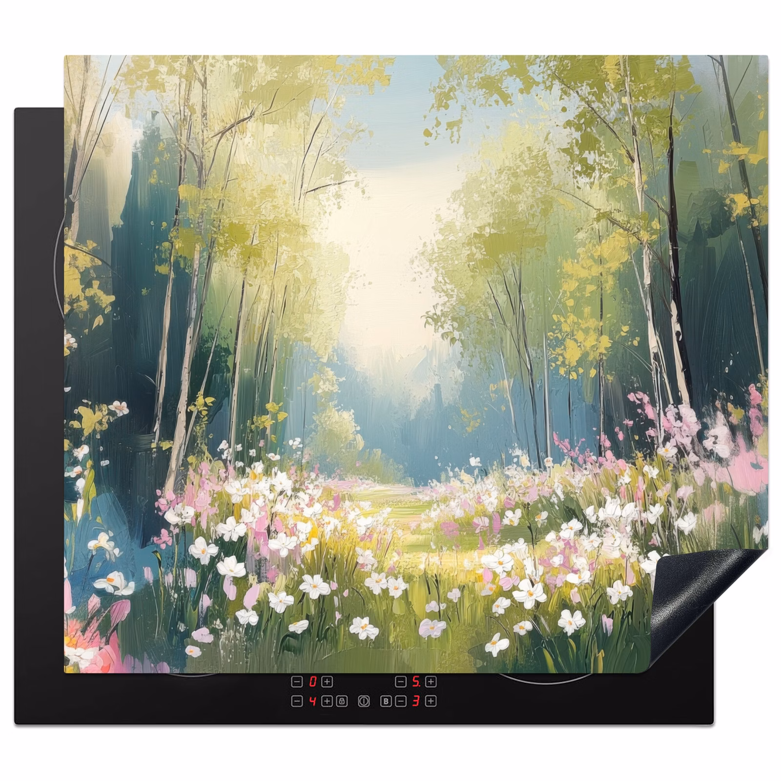 Protector de inducción - Bosque - Estilo de pintura - Colorido — 1