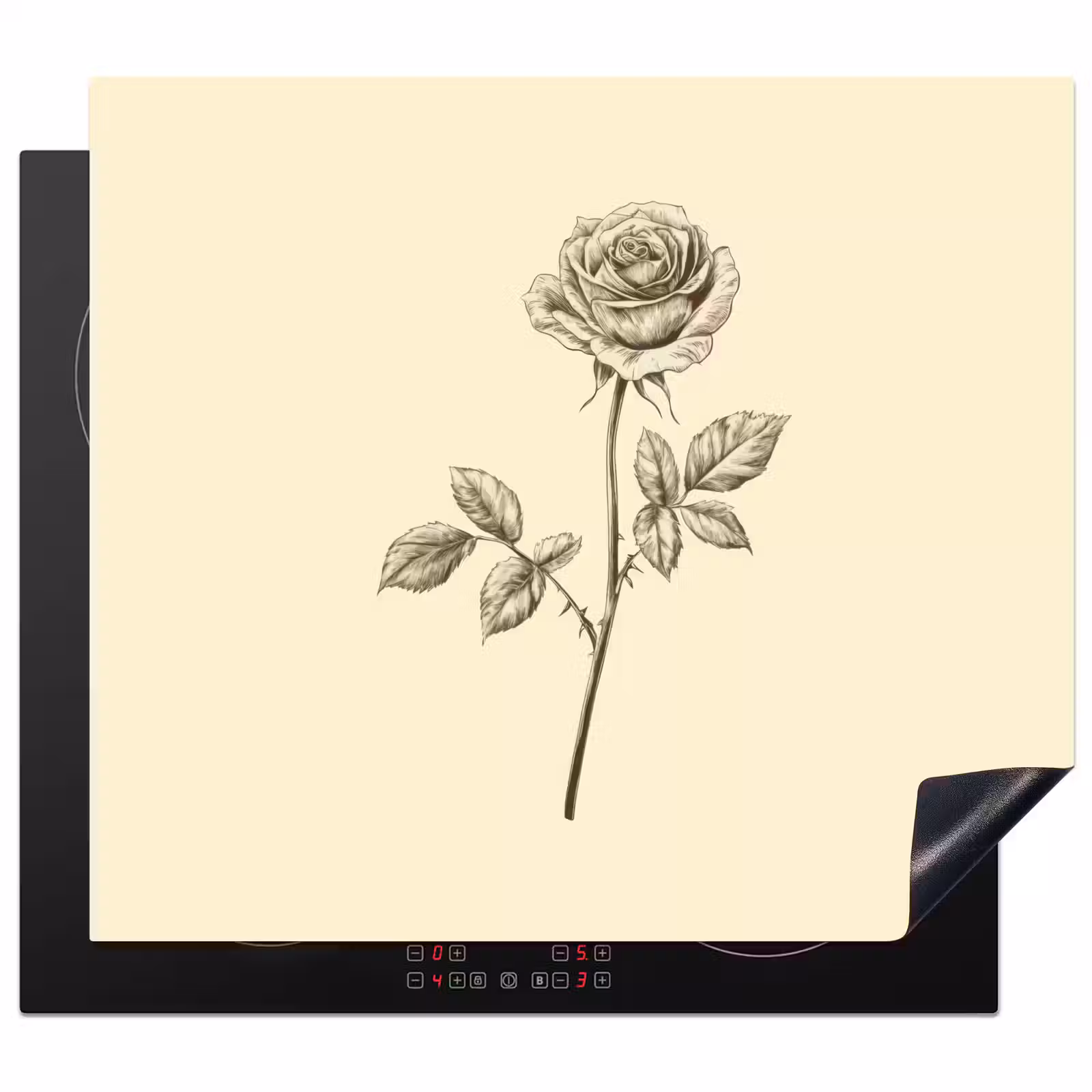 Protector de inducción - Ilustración - Negro - Rosa — 1