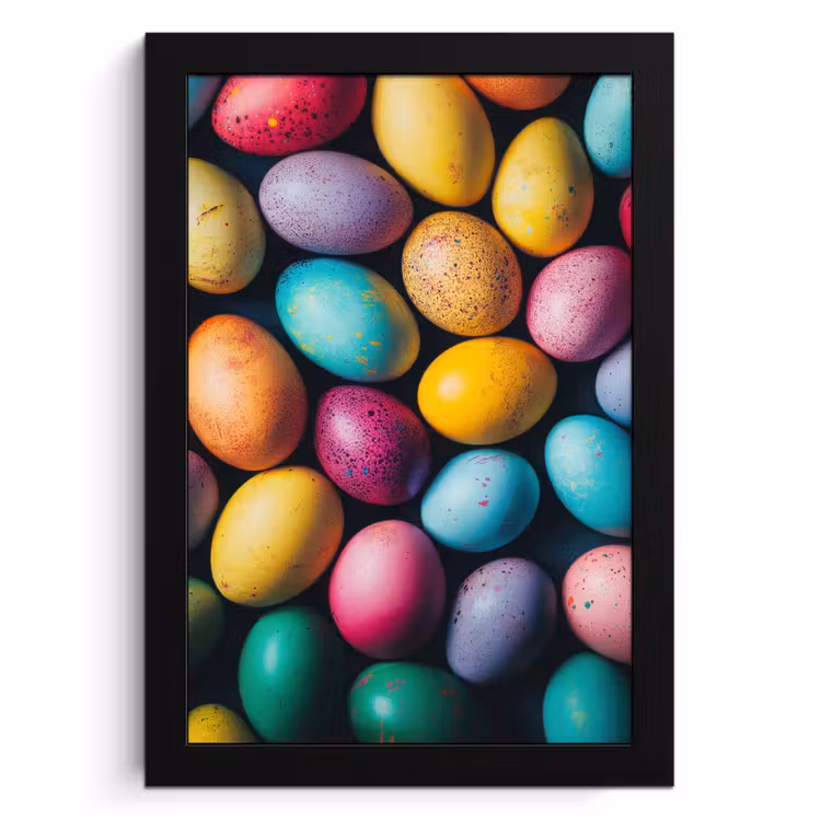 Cuadros enmarcados - Colorido - Huevos de Pascua - Salpicaduras — 1