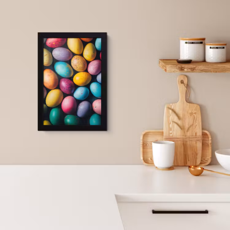 Cuadros enmarcados - Colorido - Huevos de Pascua - Salpicaduras — 3