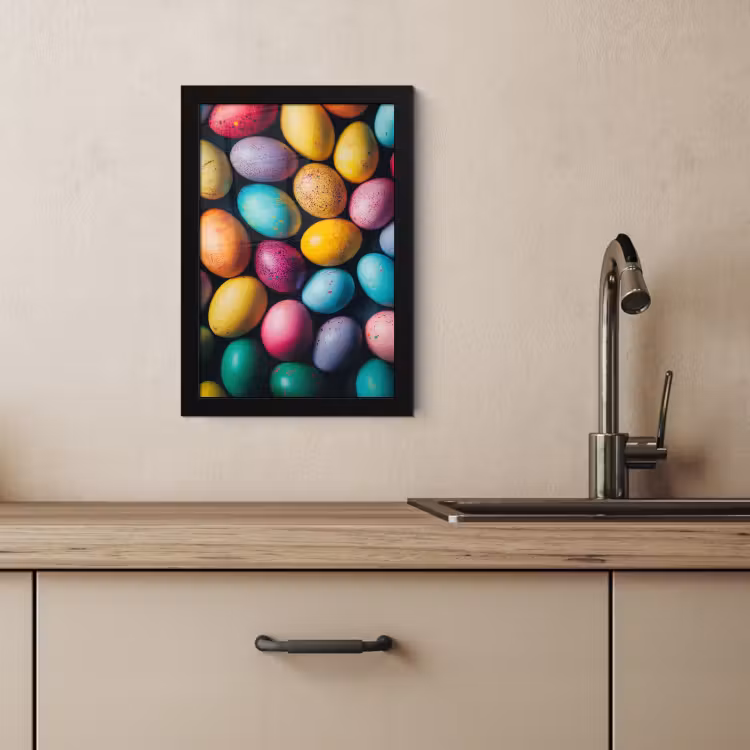 Cuadros enmarcados - Colorido - Huevos de Pascua - Salpicaduras — 4
