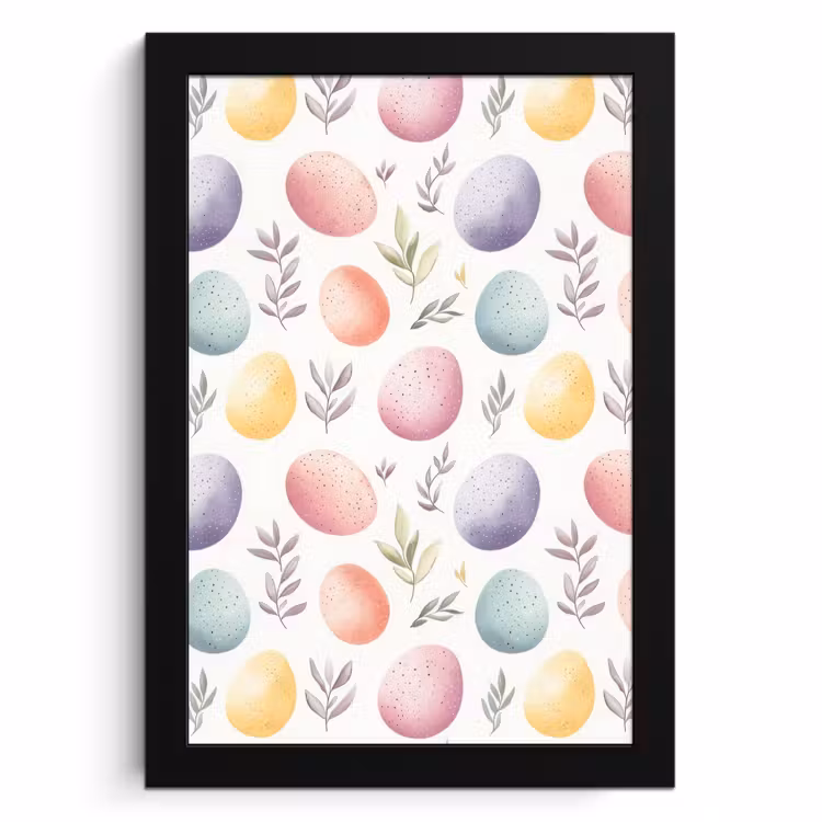 Cuadros enmarcados - Huevos - Colorido - Patrón — 1