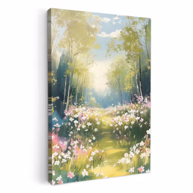 Lienzos decorativos - Bosque - Estilo de pintura - Colorido — 1
