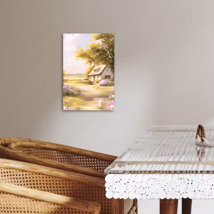 Lienzos decorativos - Cabaña - Madera - Flores — 2