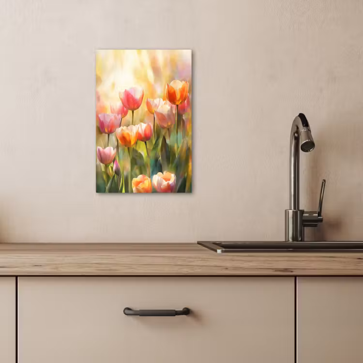 Lienzos decorativos - Tulipanes - Cuento de hadas - Colorido — 3