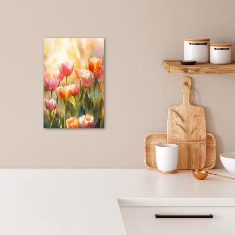 Lienzos decorativos - Tulipanes - Cuento de hadas - Colorido — 4