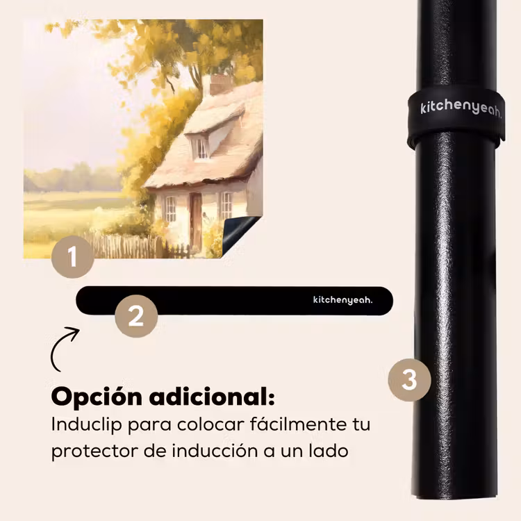 Protector de inducción - Cabaña - Madera - Flores — 8