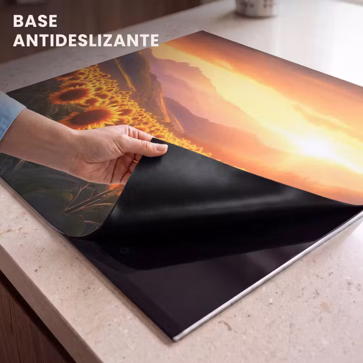 Protector de inducción - Girasoles - Atardecer - Paisaje — 6