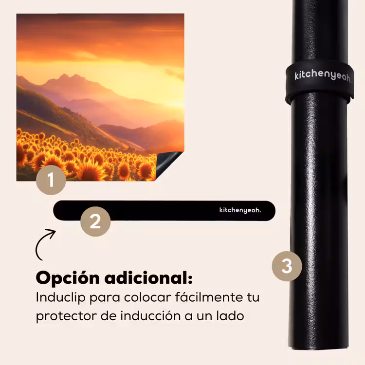 Protector de inducción - Girasoles - Atardecer - Paisaje — 8