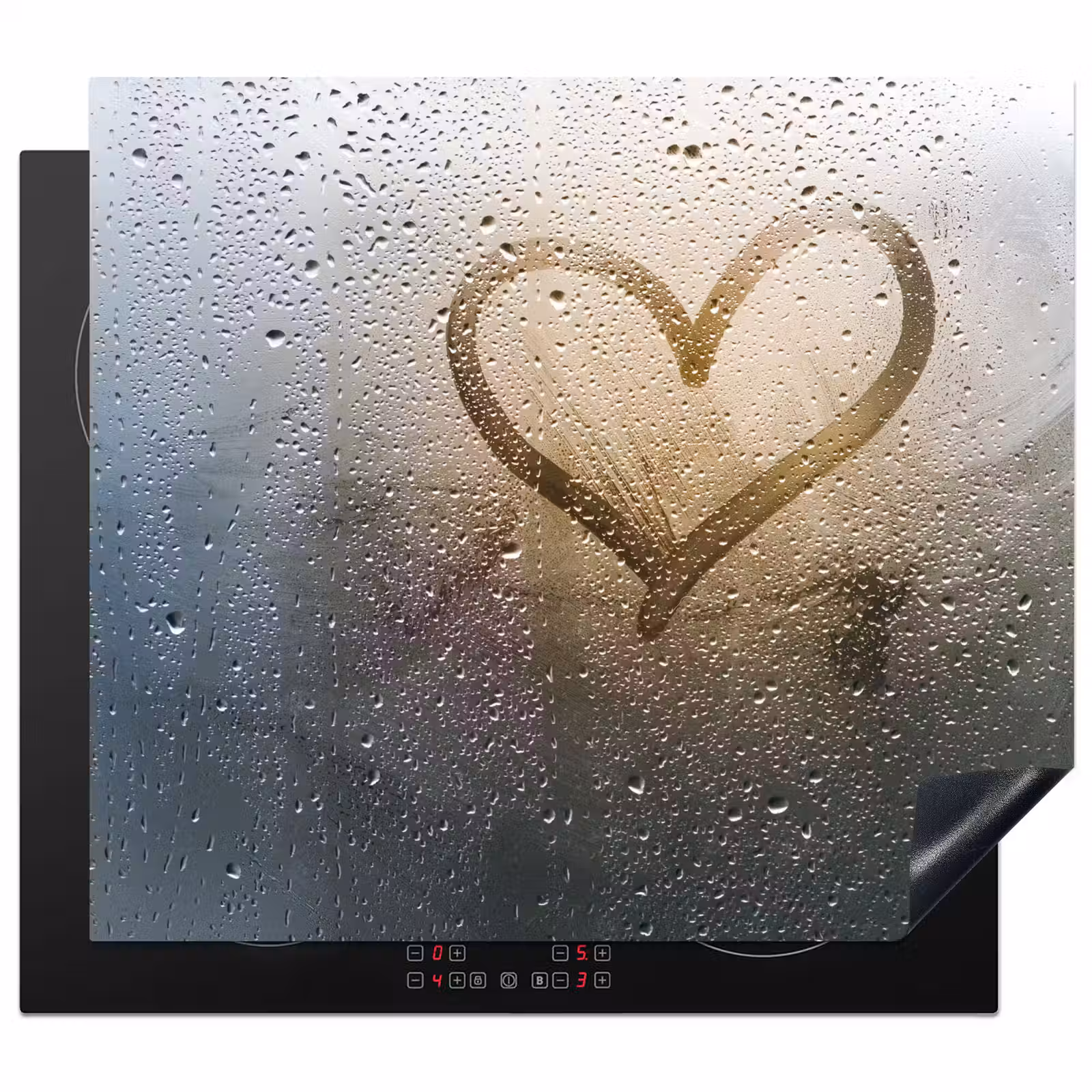 Protector de placa de induccion - Corazón - Condensación - Agua - 3D — 1