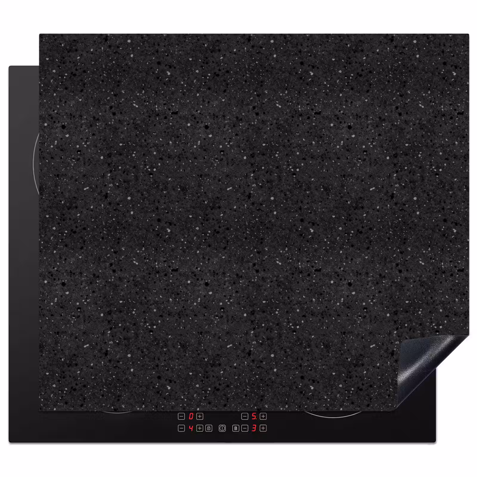 Protector de placa de induccion - Granito - Negro - Gris — 1