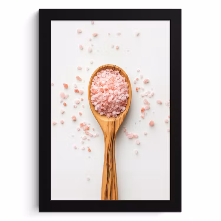 Cuadros enmarcados - Cuchara - Sal - Rosa — 1