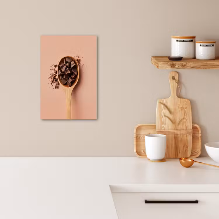 Lienzos decorativos - Chocolate - Madera - Cuchara — 4