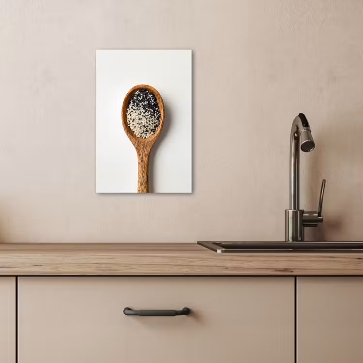 Lienzos decorativos - Cuchara - Sésamo - Blanco — 2