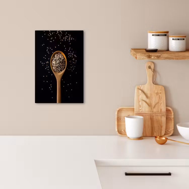 Lienzos decorativos - Sésamo - Cuchara - Negro — 4