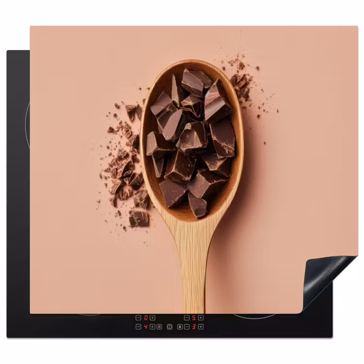 Protector de inducción - Chocolate - Madera - Cuchara — 1