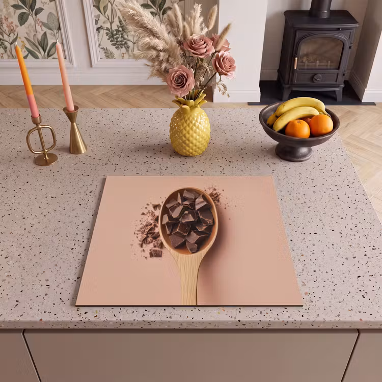 Protector de inducción - Chocolate - Madera - Cuchara — 3