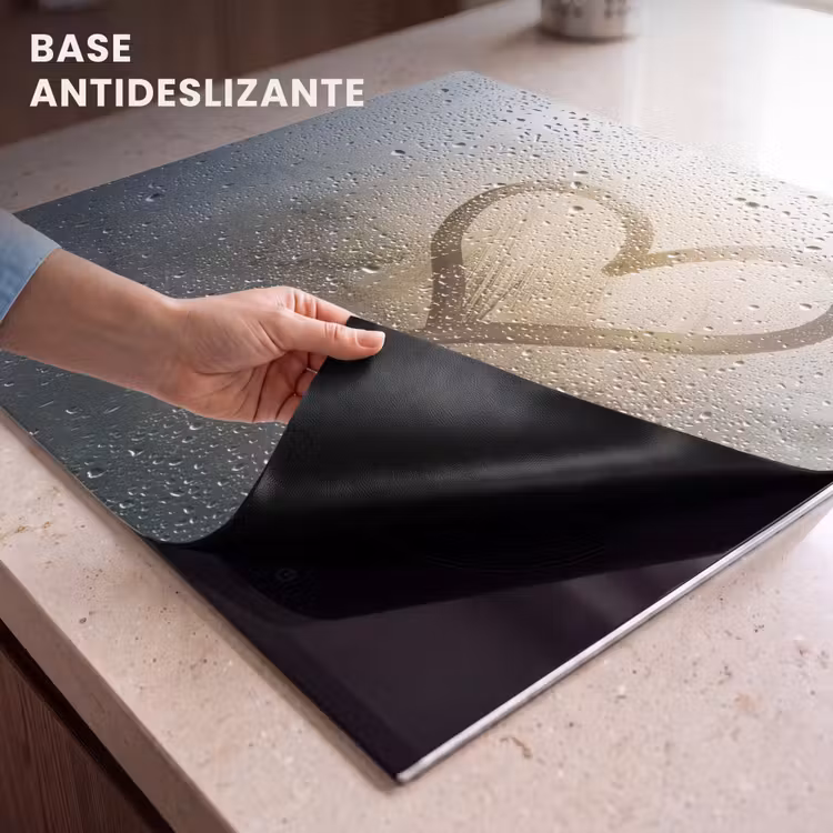 Protector de placa de induccion - Corazón - Condensación - Agua - 3D — 6