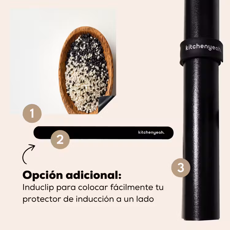Protector de inducción - Cuchara - Sésamo - Blanco — 8