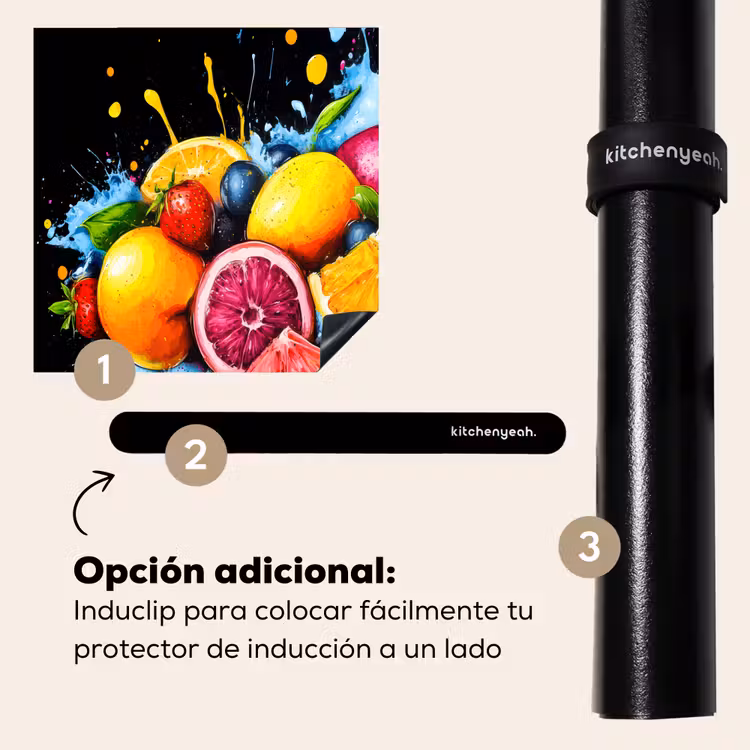 Protector de inducción - Fruta - Graffiti - Colorido - Naranja - Fresa - Abstracto — 8