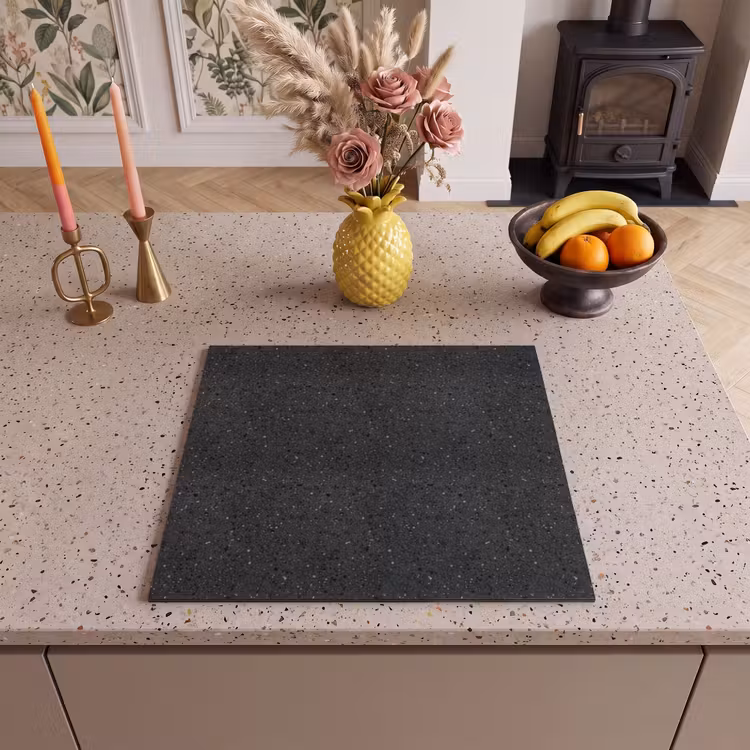 Protector de placa de induccion - Granito - Negro - Gris — 3