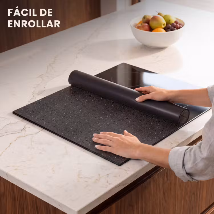 Protector de placa de induccion - Granito - Negro - Gris — 7