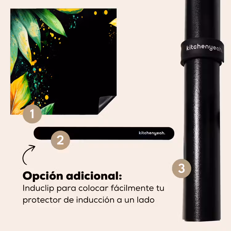 Protector de inducción - Hojas - Verde - Amarillo - Pintura - Selva — 8
