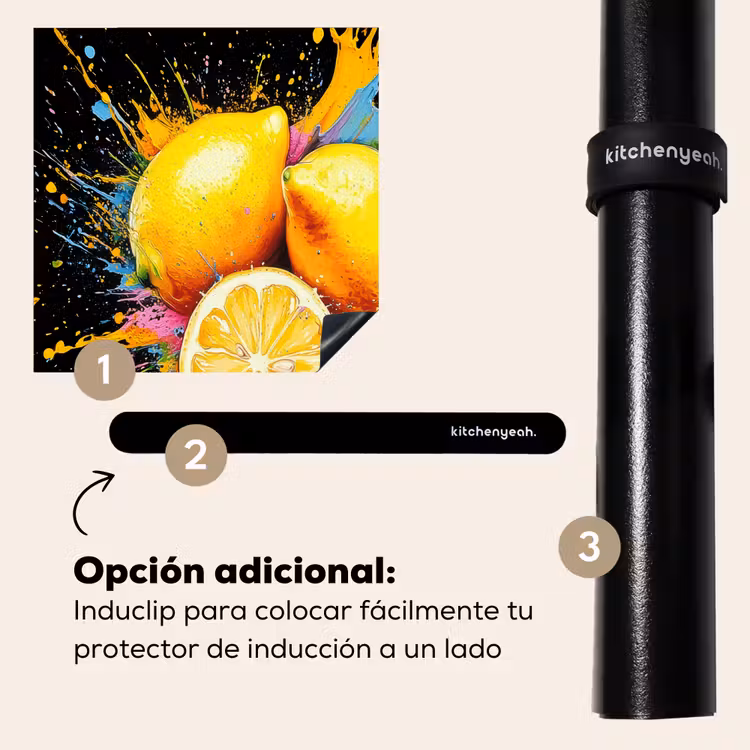 Protector de inducción - Limón - Graffiti - Colorido - Pintura - Moderno — 8