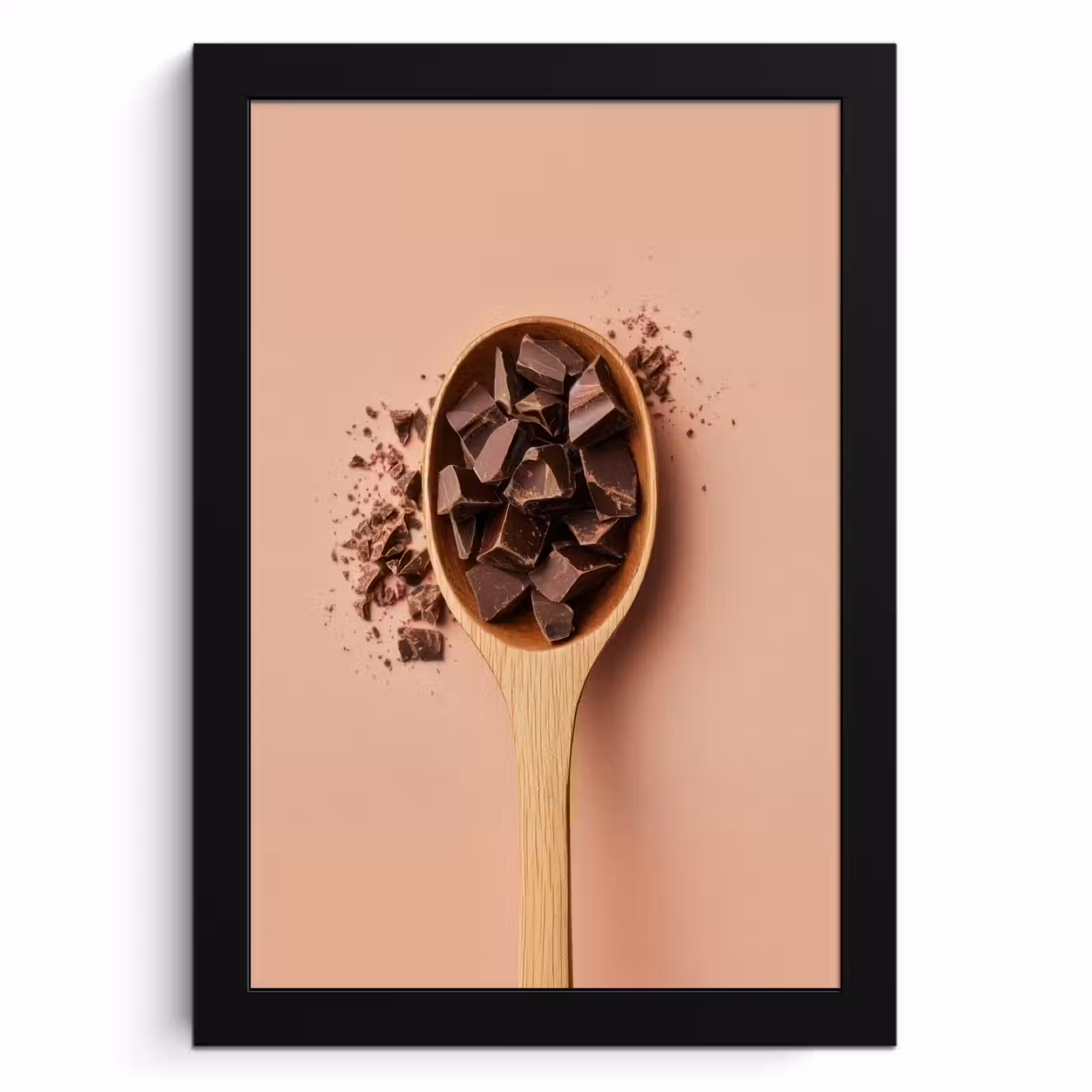 Cuadros enmarcados - Chocolate - Madera - Cuchara — 1