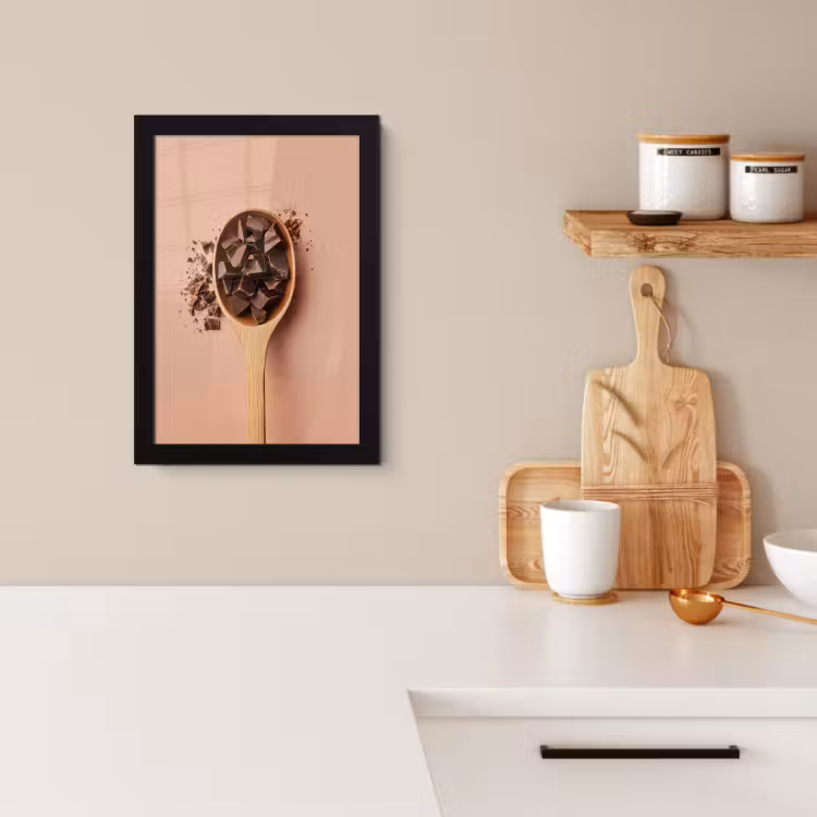 Cuadros enmarcados - Chocolate - Madera - Cuchara — 2