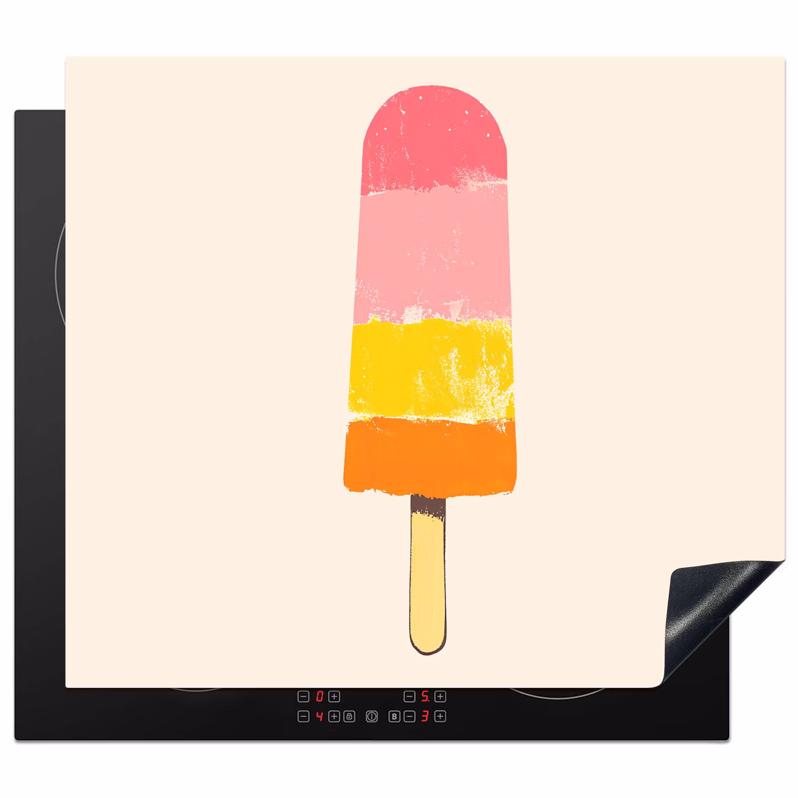 Protector de inducción - Helado de agua - Retro - Stick - Rosa — 1