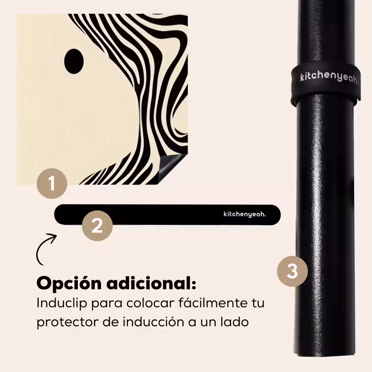 Protector de inducción - Beige - Líneas - Ondulado - Abstracto — 8