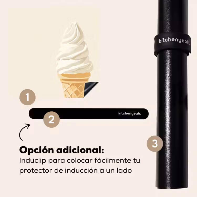 Protector de inducción - Cono de helado - Blanco — 8