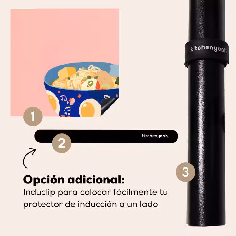 Protector de inducción - Fideos - Cuenco - Azul - Ilustración — 8