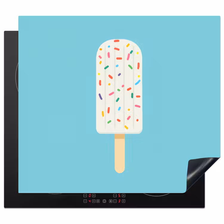 Protector de inducción - Helado - Palito - Espolvoreado - Azul claro — 1