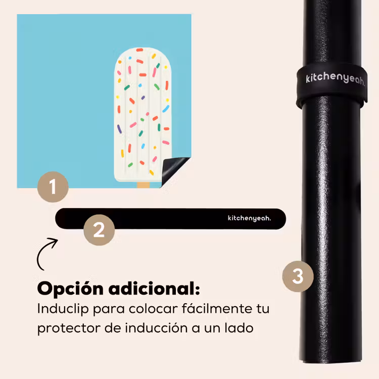 Protector de inducción - Helado - Palito - Espolvoreado - Azul claro — 8