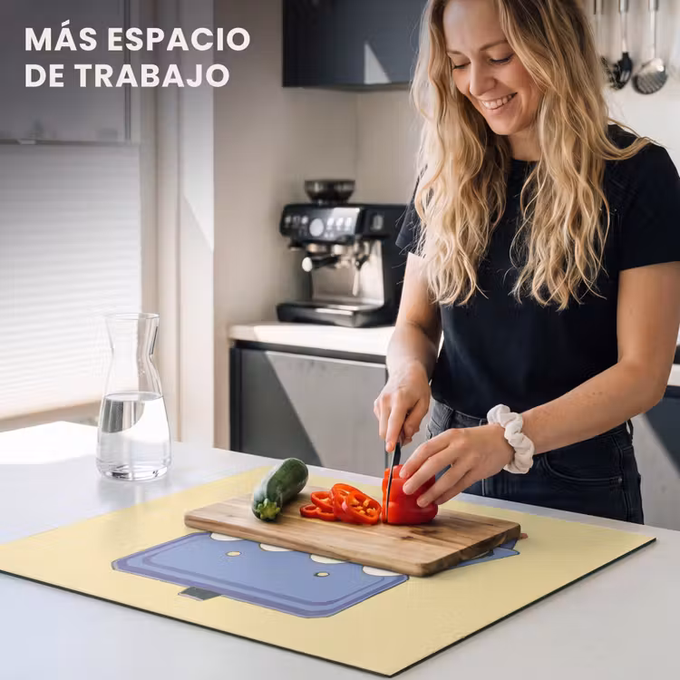 Protector de inducción - Huevos - Caja - Minimalista - Azul — 5