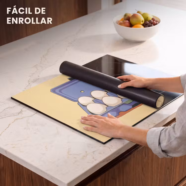 Protector de inducción - Huevos - Caja - Minimalista - Azul — 7