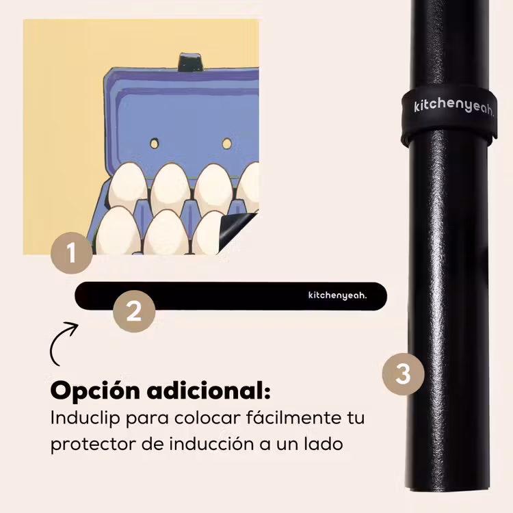 Protector de inducción - Huevos - Caja - Minimalista - Azul — 8