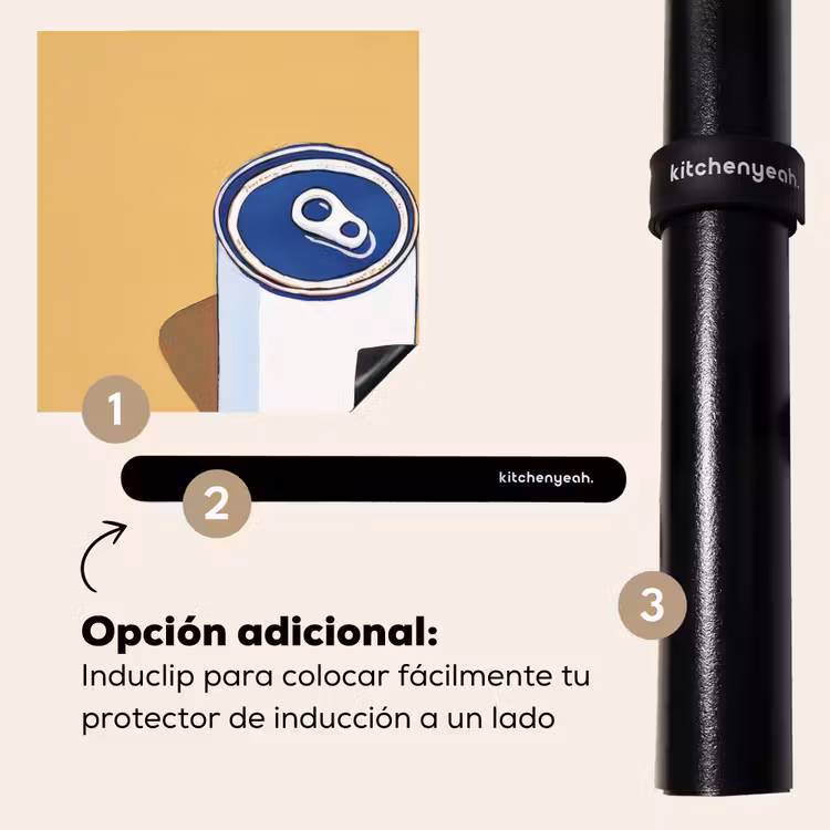 Protector de inducción - Lata - Minimalista - Azul - Ilustración — 8